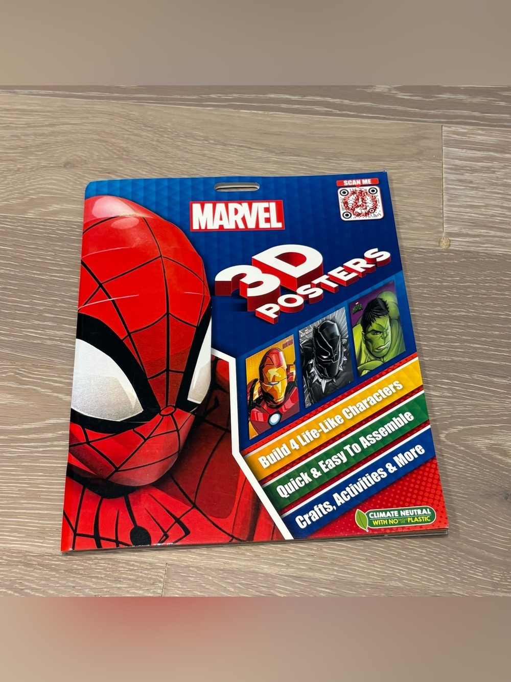 Marvel 3D Posters Pack - Red, Blue, Green, Yellow
